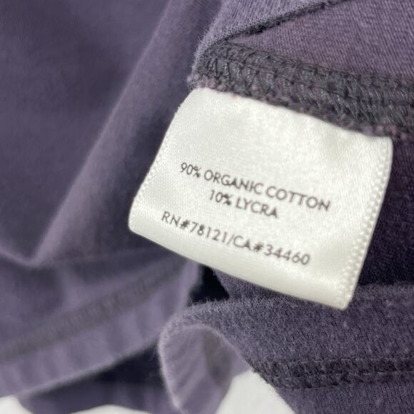 EILEEN FISHER Top S Organic Cotton Stretch Jersey Round Neck Long Sleeve Gray - Picture 11 of 14